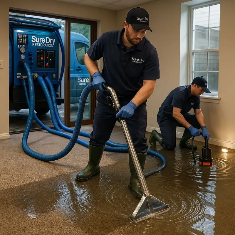 Water Extraction and Removal process in Huntington Bay, NY